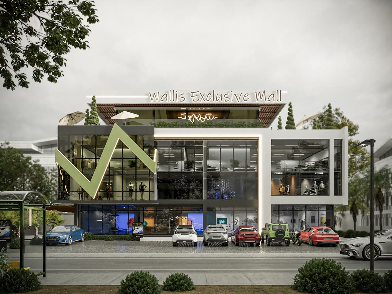Wallis Mall view one